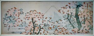 Katsushika Hokusai - Mount Fuji with Cherry Trees in Bloom