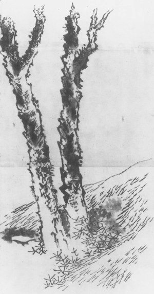 Katsushika Hokusai - Two Trees