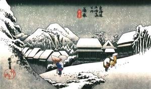 Katsushika Hokusai - Winter Evening in Japan