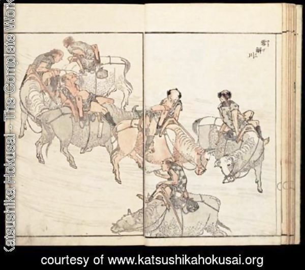 Katsushika Hokusai - Sogwa. Simples Dessins