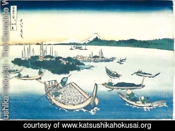 Katsushika Hokusai - 'Buyo Tsukudajima' (Tsukuda Island In Musashi Province)