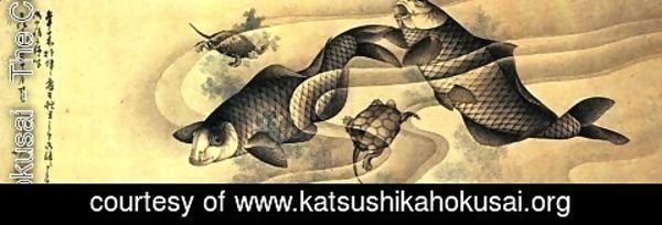 Katsushika Hokusai - Carps