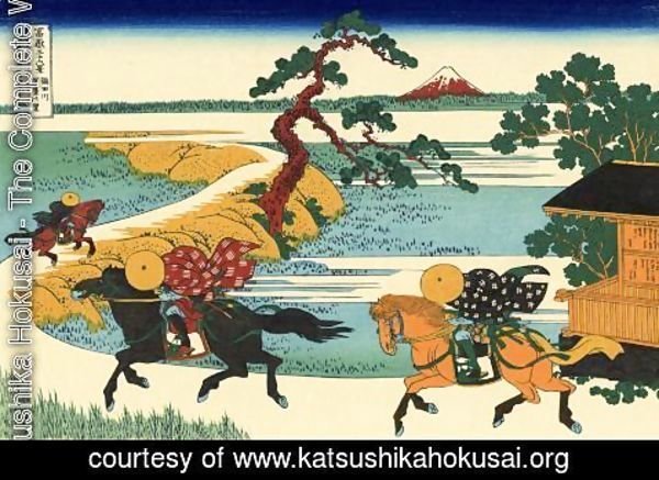 Katsushika Hokusai - The Fields of Sekiya by the Sumida River