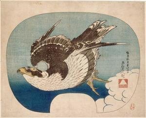 Katsushika Hokusai - Falcon in flight