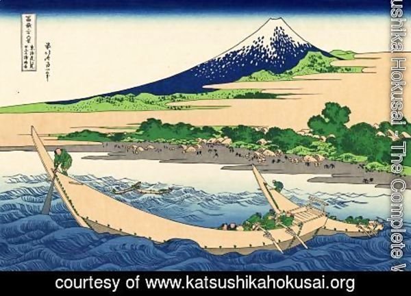 Katsushika Hokusai - Shore of Tago Bay, Ejiri at Tokaido