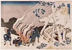 Katsushika Hokusai - The fire fighters in the mountains