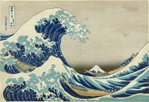 Katsushika Hokusai - Mount Fuji Seen Below a Wave at Kanagawa