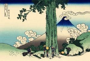 Katsushika Hokusai - Mishima Pass in Kai Province (Koshu Mishimagoe)